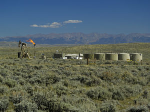 Oil infrastructure in sagebrush